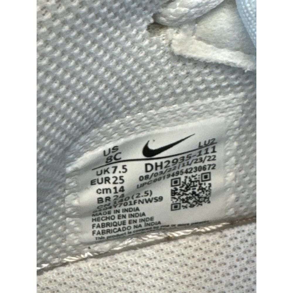 BABY/Toddler NIKE Air Force One Mid Sneaker, 8C, Lace & Velcro - Picture 6 of 8